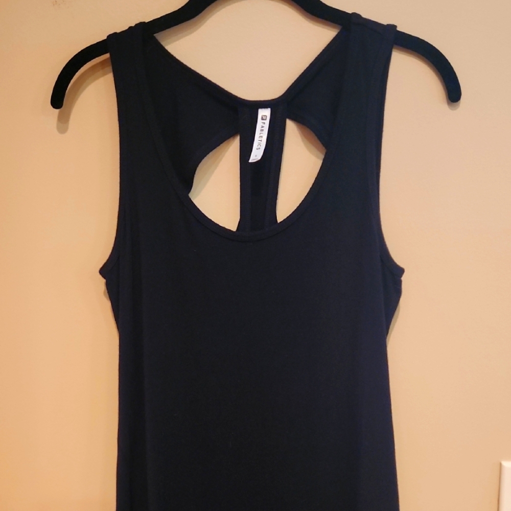 Fabletics Long Black Tank Top Style Dress Size Small